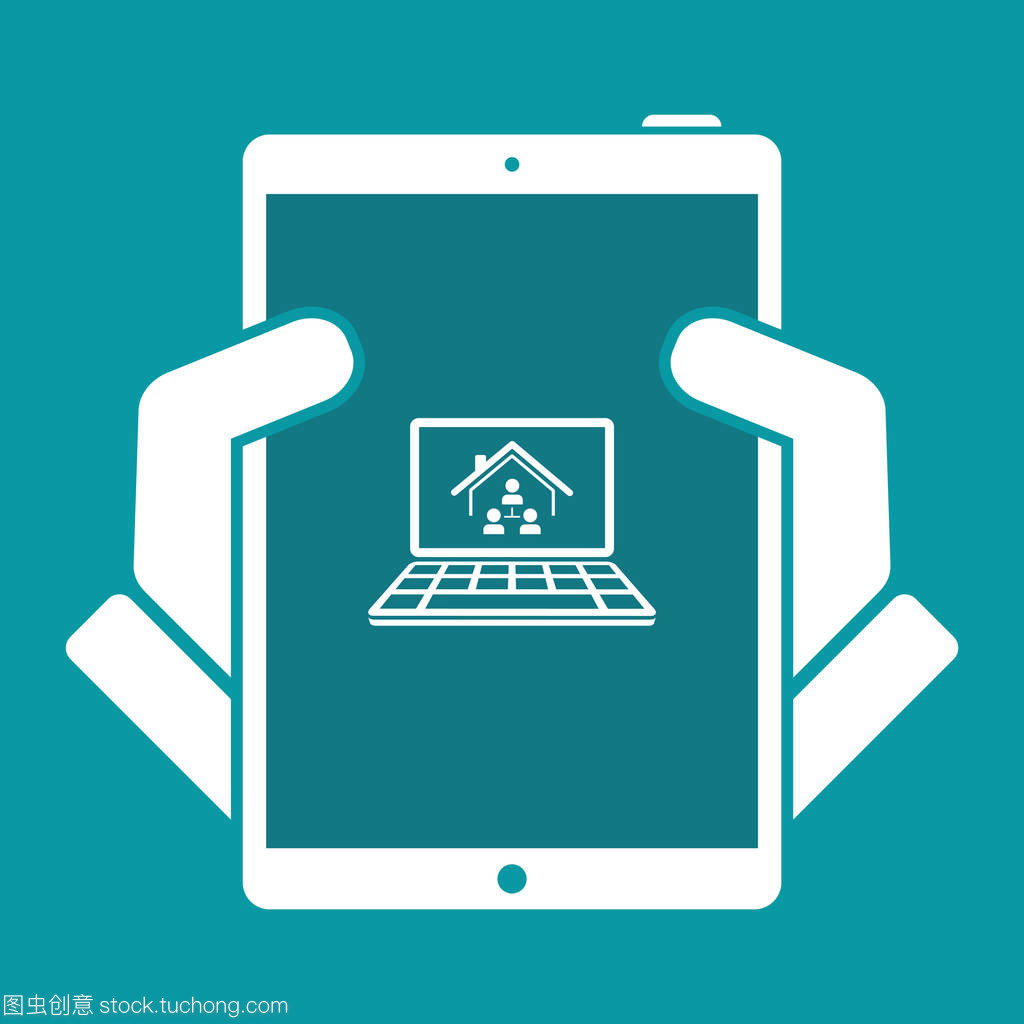 家庭網(wǎng)絡(luò)系統(tǒng)與計算機(jī)應(yīng)用的矢量圖標(biāo)設(shè)計